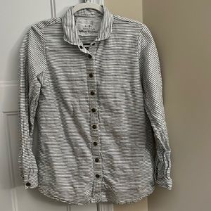 notPERFECTLINEN MARLE linen collar shirt